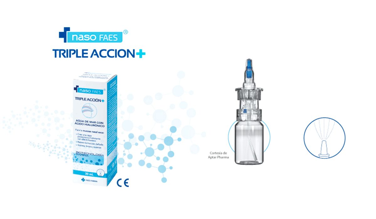 Naso Faes triple accion+ sequedad nasal con ácido Hialurónico 30 ml